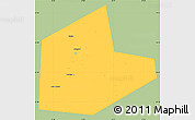 Savanna Style Simple Map of Aleksinskiy, single color outside