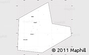 Silver Style Simple Map of Aleksinskiy, cropped outside