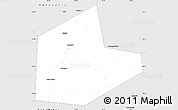 Silver Style Simple Map of Aleksinskiy