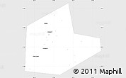 Silver Style Simple Map of Aleksinskiy, single color outside