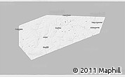 Gray 3D Map of Arsenyevskiy, single color outside