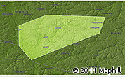 Physical 3D Map of Arsenyevskiy, darken