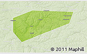 Physical 3D Map of Arsenyevskiy, lighten