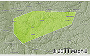 Physical 3D Map of Arsenyevskiy, semi-desaturated