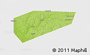Physical 3D Map of Arsenyevskiy, single color outside