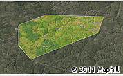 Satellite 3D Map of Arsenyevskiy, darken, semi-desaturated