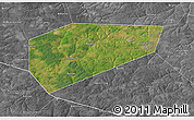 Satellite 3D Map of Arsenyevskiy, desaturated