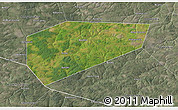 Satellite 3D Map of Arsenyevskiy, semi-desaturated