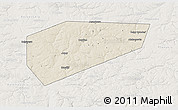 Shaded Relief 3D Map of Arsenyevskiy, lighten