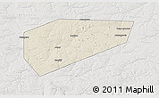 Shaded Relief 3D Map of Arsenyevskiy, lighten, semi-desaturated