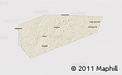 Shaded Relief 3D Map of Arsenyevskiy, single color outside