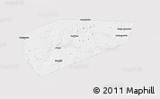 Silver Style 3D Map of Arsenyevskiy, single color outside