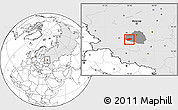Blank Location Map of Arsenyevskiy, highlighted country, highlighted parent region