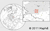 Blank Location Map of Arsenyevskiy, highlighted grandparent region