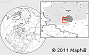 Blank Location Map of Arsenyevskiy, highlighted parent region, highlighted grandparent region