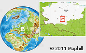 Physical Location Map of Arsenyevskiy, highlighted grandparent region