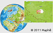 Physical Location Map of Arsenyevskiy, highlighted parent region
