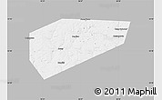 Gray Map of Arsenyevskiy, single color outside