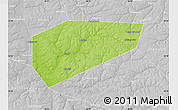 Physical Map of Arsenyevskiy, lighten, desaturated