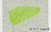 Physical Map of Arsenyevskiy, lighten, semi-desaturated