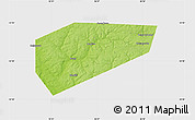 Physical Map of Arsenyevskiy, single color outside