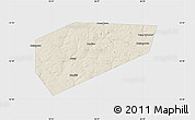 Shaded Relief Map of Arsenyevskiy, single color outside