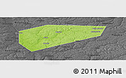 Physical Panoramic Map of Arsenyevskiy, darken, desaturated