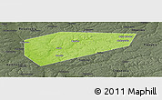 Physical Panoramic Map of Arsenyevskiy, darken, semi-desaturated