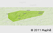 Physical Panoramic Map of Arsenyevskiy, lighten