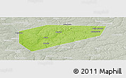 Physical Panoramic Map of Arsenyevskiy, lighten, semi-desaturated