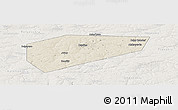 Shaded Relief Panoramic Map of Arsenyevskiy, lighten