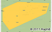 Savanna Style Simple Map of Arsenyevskiy, single color outside