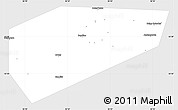 Silver Style Simple Map of Arsenyevskiy, single color outside