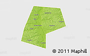 Physical 3D Map of Belyevskiy, single color outside