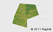 Satellite 3D Map of Belyevskiy, single color outside