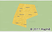 Savanna Style 3D Map of Belyevskiy, single color outside