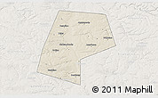 Shaded Relief 3D Map of Belyevskiy, lighten