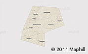 Shaded Relief 3D Map of Belyevskiy, single color outside