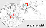 Blank Location Map of Belyevskiy, within the entire country