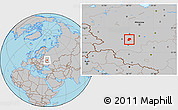 Gray Location Map of Belyevskiy