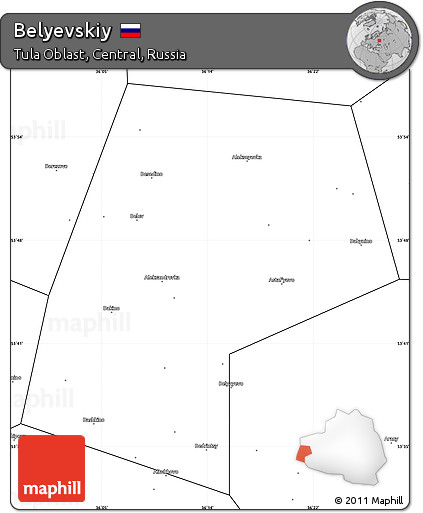 Blank Simple Map of Belyevskiy