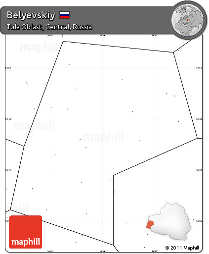 Blank Simple Map of Belyevskiy, no labels