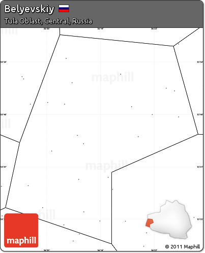 Blank Simple Map of Belyevskiy, no labels