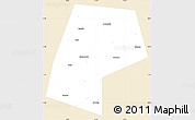 Classic Style Simple Map of Belyevskiy, single color outside