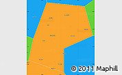 Political Simple Map of Belyevskiy