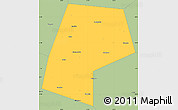 Savanna Style Simple Map of Belyevskiy