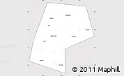 Silver Style Simple Map of Belyevskiy, cropped outside