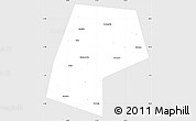 Silver Style Simple Map of Belyevskiy, single color outside
