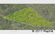 Satellite 3D Map of Chernskiy, semi-desaturated