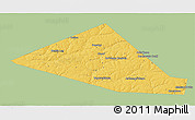 Savanna Style 3D Map of Chernskiy, single color outside